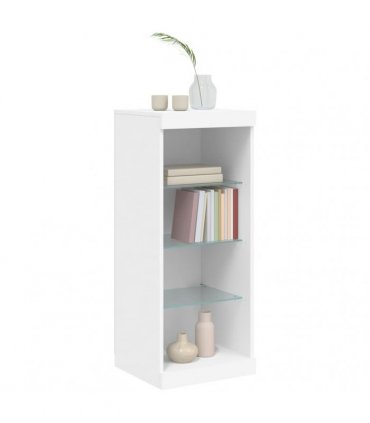 vidaXL Sideboard with LED Lights White 41x37x100 cm — V0672047081