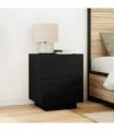 vidaXL Bedside Cabinet 2 pcs Black Oak 45 x 40 x 55 cm Engineered Wood