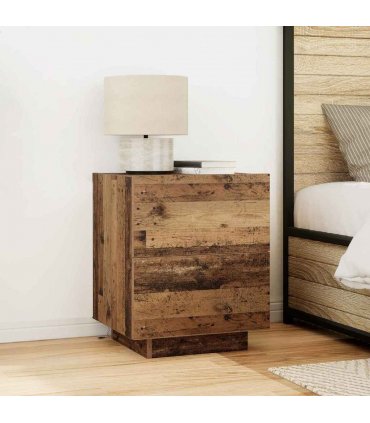 vidaXL Bedside Cabinet 2 pcs Old Wood 45 x 40 x 55 cm Engineered Wood