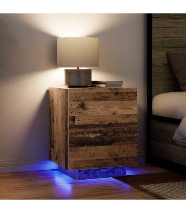 vidaXL Bedside Cabinet 2 pcs Old Wood 45 x 40 x 55 cm Engineered Wood
