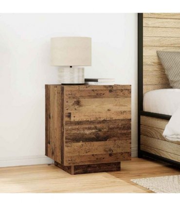 vidaXL Bedside Cabinet Old Wood 45 x 40 x 55 cm Engineered Wood