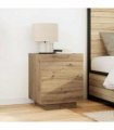 vidaXL Bedside Cabinet Artisan Oak 45 x 40 x 55 cm Engineered Wood