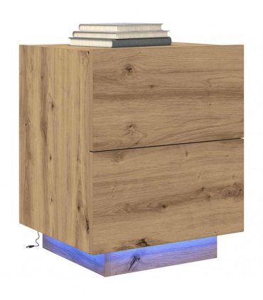 vidaXL Bedside Cabinet Artisan Oak 45 x 40 x 55 cm Engineered Wood
