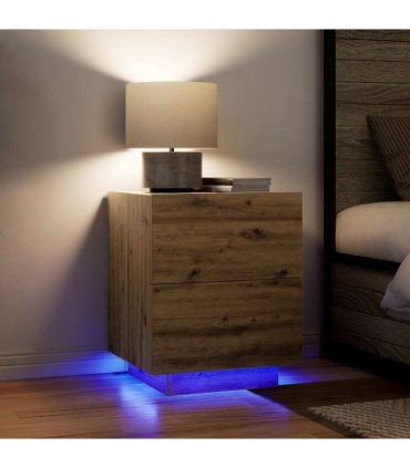 vidaXL Bedside Cabinet Artisan Oak 45 x 40 x 55 cm Engineered Wood