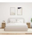 vidaXL Bedside Cabinets with LED 2 pcs Artisian Oak 35x39x55 cm Engineered Wood