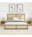 vidaXL Bedside Cabinet with Drawer 2 pcs Artisan Oak 50 x 40 x 45 cm