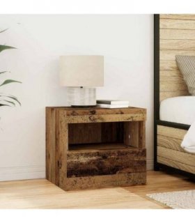 vidaXL Bedside Cabinet Old Wood 50 x 40 x 45 cm Engineered Wood