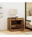 vidaXL Bedside Cabinet Old Wood 50 x 40 x 45 cm Engineered Wood
