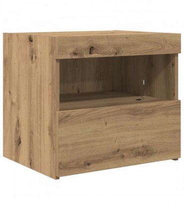 vidaXL Bedside Cabinet Artisan Oak 50 x 40 x 45 cm Engineered Wood