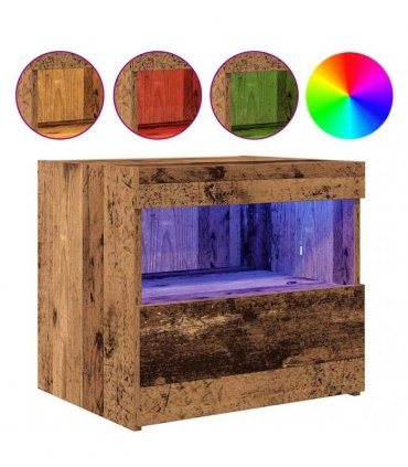 vidaXL Bedside Cabinet 2 pcs Old Wood 50 x 40 x 45 cm Engineered Wood