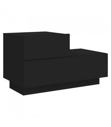 vidaXL Bedside Cabinet | Black | Engineered wood | Bedside Cabinet | Rectangular