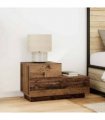 vidaXL Bedside Cabinet Old Wood 70 x 36 x 40.5 cm Engineered Wood