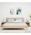 vidaXL Bedside Cabinets with LED Lights 2 pcs Artisan Oak 40x39x48.5 cm