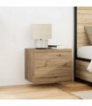 vidaXL Bedside Cabinet Artisan Oak 50 x 39 x 41 cm Engineered Wood