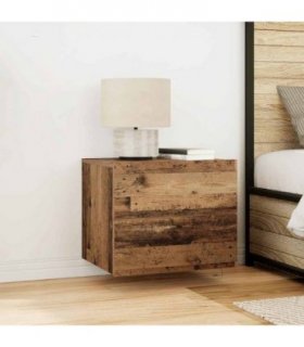 vidaXL Bedside Cabinet 2 pcs Old Wood 50 x 39 x 41 cm Engineered Wood