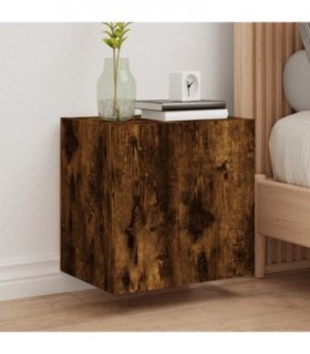 vidaXL TV Wall Cabinet Smoked Oak 40.5x30x40 cm Engineered Wood