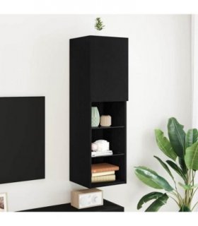 vidaXL TV Cabinet Set Black Oak 30.5 x 30 x 102 cm Engineered Wood