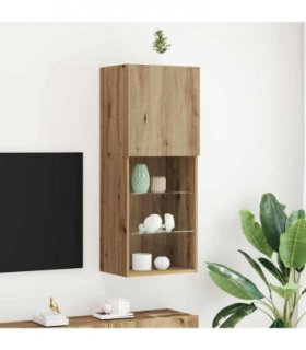 vidaXL TV Cabinet Set Artisan Oak 40.5 x 30 x 102 cm Engineered Wood