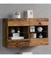 vidaXL TV Wall Cabinet Old Wood 98.5 x 30 x 60.5 cm Engineered Wood