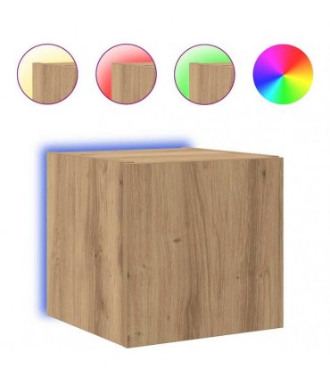 vidaXL TV Wall Cabinet Artisian Oak 30.5 x 35 x 30 cm Engineered Wood — Colour: Artisan oak