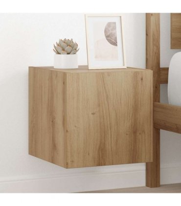 vidaXL TV Wall Cabinet Artisian Oak 30.5 x 35 x 30 cm Engineered Wood — Colour: Artisan oak