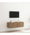vidaXL TV Wall Cabinet Artisan Oak 100 x 35 x 31 cm Engineered Wood