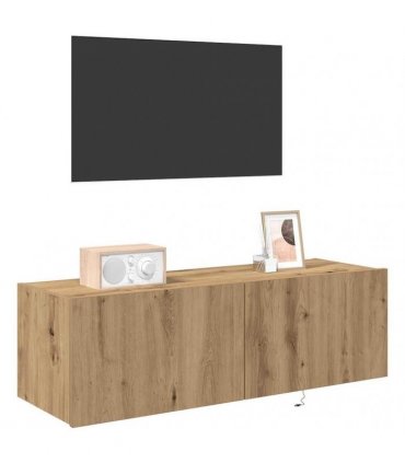 vidaXL TV Wall Cabinet Artisan Oak 100 x 35 x 31 cm Engineered Wood