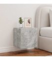 vidaXL TV Wall Cabinets with LED Lights 2 pcs Concrete Grey 40.5x35x40 cm — Size: 40.5 x 35 x 40 cm