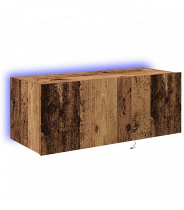 vidaXL TV Wall Cabinet Old Wood 80 x 35 x 31 cm Engineered Wood