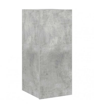 vidaXL TV Wall Cabinet with LED Lights Concrete Grey 30.5x35x70 cm — Size: 30.5 x 35 x 70 cm