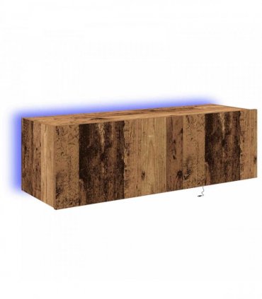 vidaXL TV Wall Cabinet 2 pcs Old Wood 100 x 35 x 31 cm Engineered Wood