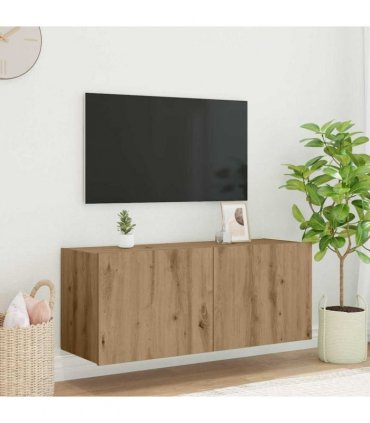 vidaXL TV Wall Cabinet Artisan Oak 100 x 35 x 41 cm Engineered Wood