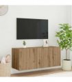 vidaXL TV Wall Cabinet Artisan Oak 100 x 35 x 41 cm Engineered Wood