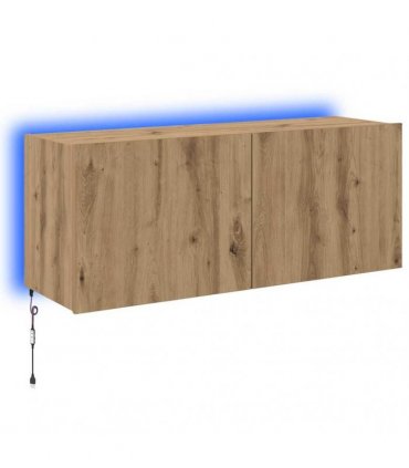 vidaXL TV Wall Cabinet Artisan Oak 100 x 35 x 41 cm Engineered Wood