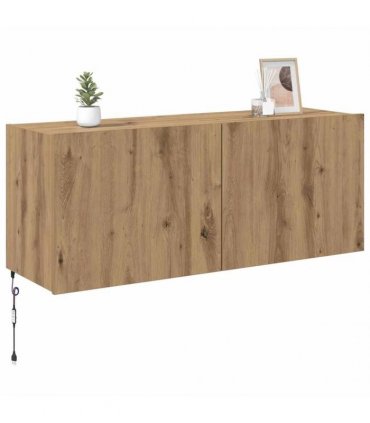 vidaXL TV Wall Cabinet Artisan Oak 100 x 35 x 41 cm Engineered Wood