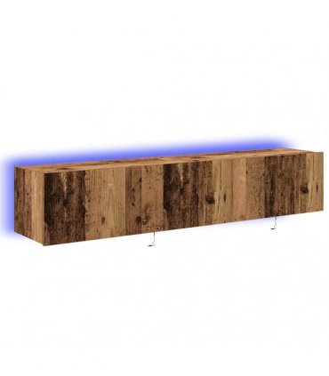 vidaXL TV Wall Cabinet 2 pcs Old Wood 80 x 35 x 31 cm Engineered Wood