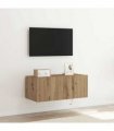 vidaXL TV Wall Cabinet Artisan Oak 80 x 35 x 31 cm Engineered Wood