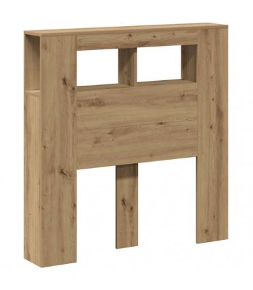 vidaXL LED Headboard Artisan Oak 100x18.5x103.5 cm Engineered Wood