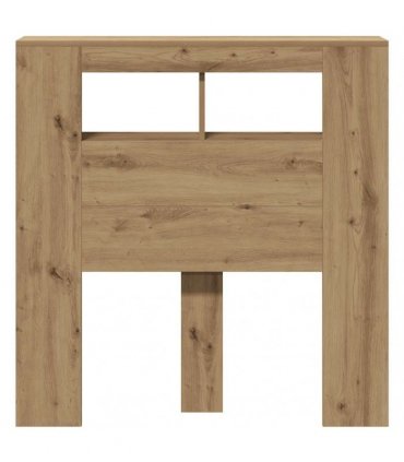 vidaXL LED Headboard Artisan Oak 100x18.5x103.5 cm Engineered Wood