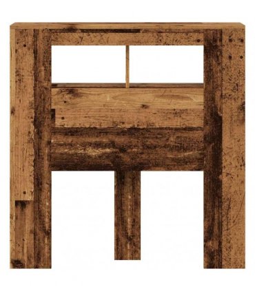 vidaXL LED Headboard Old Wood 100x18.5x103.5 cm Engineered Wood