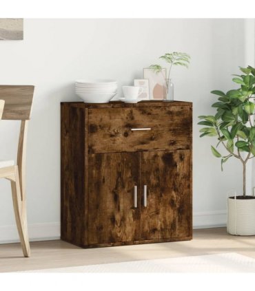 vidaXL Sideboard Smoked Oak 60x31x70 cm Engineered Wood — V0672047736