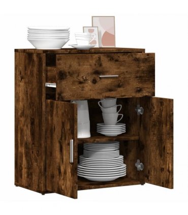 vidaXL Sideboard Smoked Oak 60x31x70 cm Engineered Wood — V0672047736