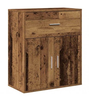 vidaXL Sideboard with Drawer Old Wood 60 x 31 x 70 cm Engineered Wood