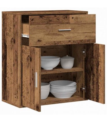 vidaXL Sideboard with Drawer Old Wood 60 x 31 x 70 cm Engineered Wood
