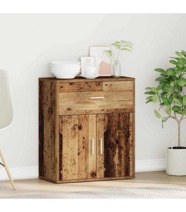 vidaXL Sideboard with Drawer Old Wood 60 x 31 x 70 cm Engineered Wood