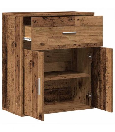 vidaXL Sideboard with Drawer Old Wood 60 x 31 x 70 cm Engineered Wood