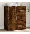 vidaXL Sideboard Smoked Oak 60x31x70 cm Engineered Wood — V0672047744