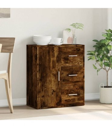 vidaXL Sideboard Smoked Oak 60x31x70 cm Engineered Wood — V0672047744