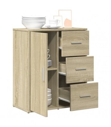 vidaXL Sideboard Sonoma Oak 60x31x70 cm Engineered Wood — V0672047746