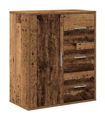 vidaXL Sideboard with Drawer Old Wood 60 x 31 x 70 cm Engineered Wood — V0672047748